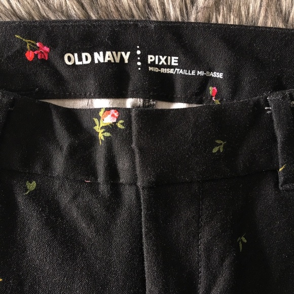 PIXIE Skinny/straight ombre flower dress pants - Picture 3 of 4